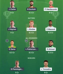 LEI vs NOT Dream11 Prediction Today: Pitch Report, Player Stats, & Fantasy Tips EODC 2025 - at Kibworth