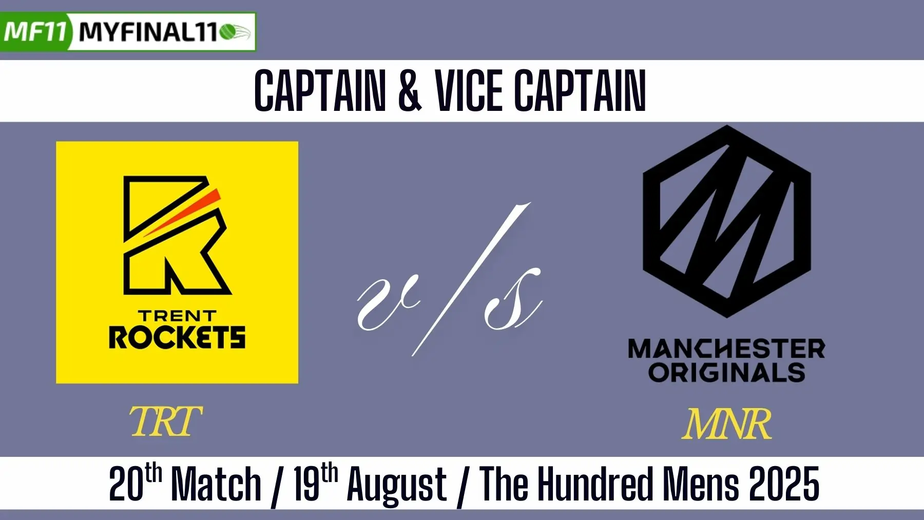 TRT vs MNR Top 3 Captain and Vice-Captain Pick for 20th Match - The Hu...
