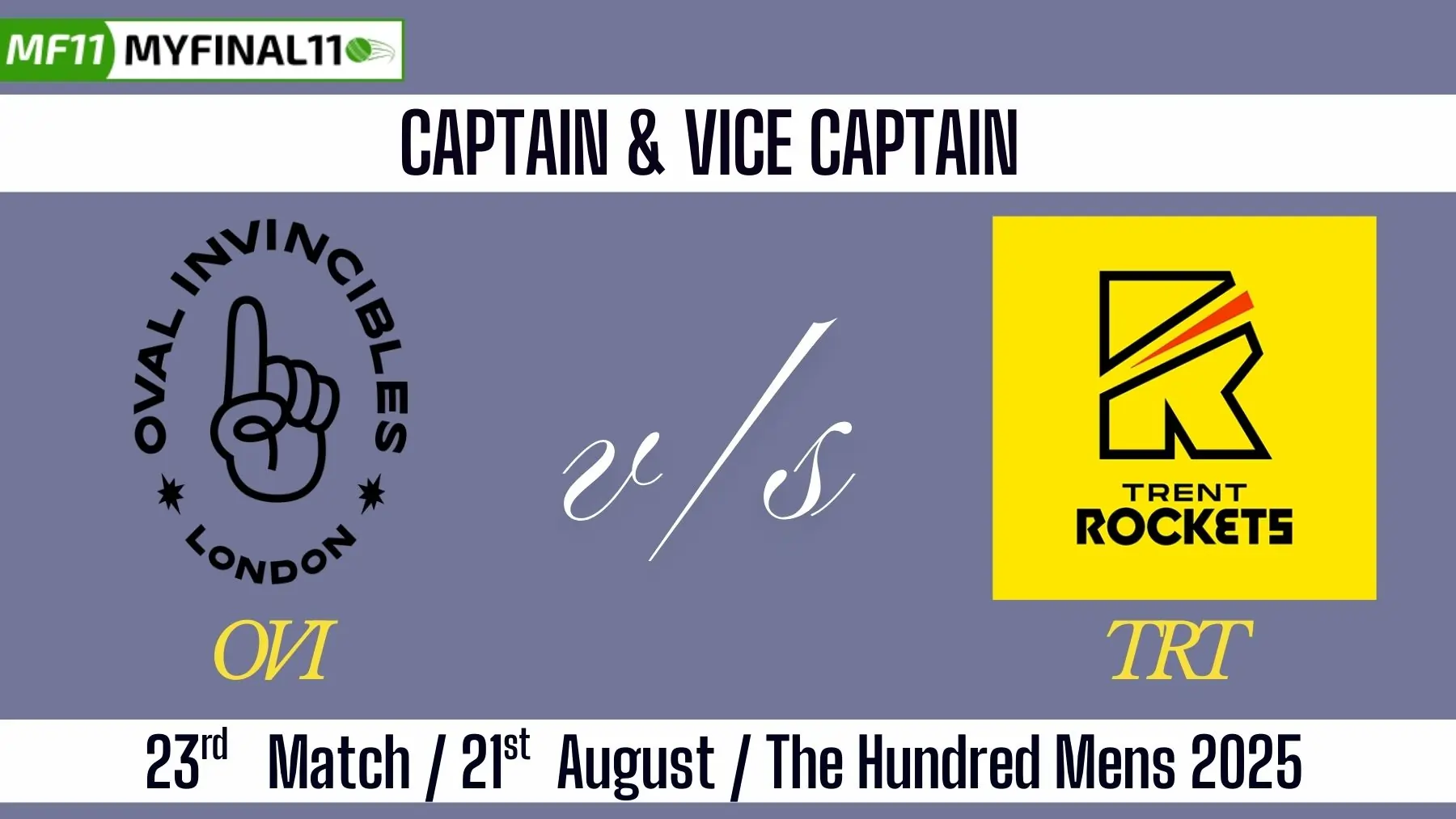 OVI vs TRT Top 3 Captain and Vice-Captain Pick for 23rd Match - The Hu...