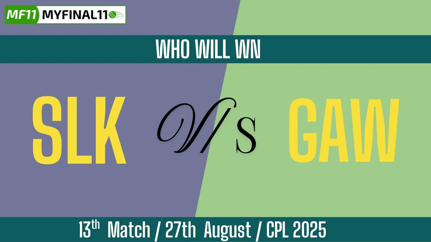 SLK vs GAW Who Will Win Today, 13th Match, Top Batter and Bowler Tips ...