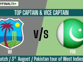 WI vs PAK Top 3 Captain Pick 2nd T20I Match, 3rd August