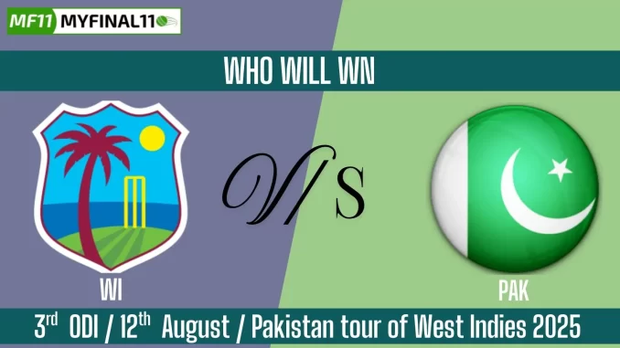 WI vs PAK Who Will WIn Today 3rd ODI Match?