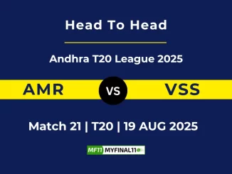AMR vs VSS Player Battle, Head to Head Andhra T20 League 2025