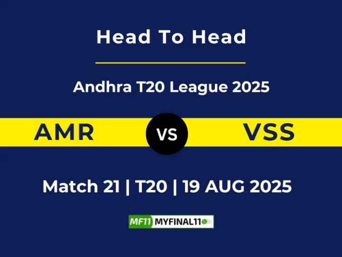 AMR vs VSS Player Battle, Head to Head Andhra T20 League 2025