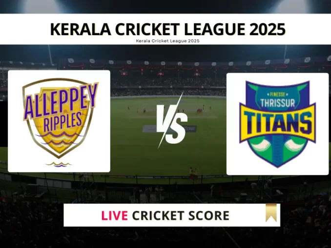 AP vs TT Live Cricket Score Kerala Cricket League 2025
