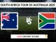 AUS vs SA Live Cricket Score South Africa tour of Australia 2025