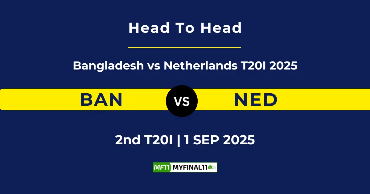BAN vs NED Player Battle & Head to Head Team Stats - Bangladesh vs...