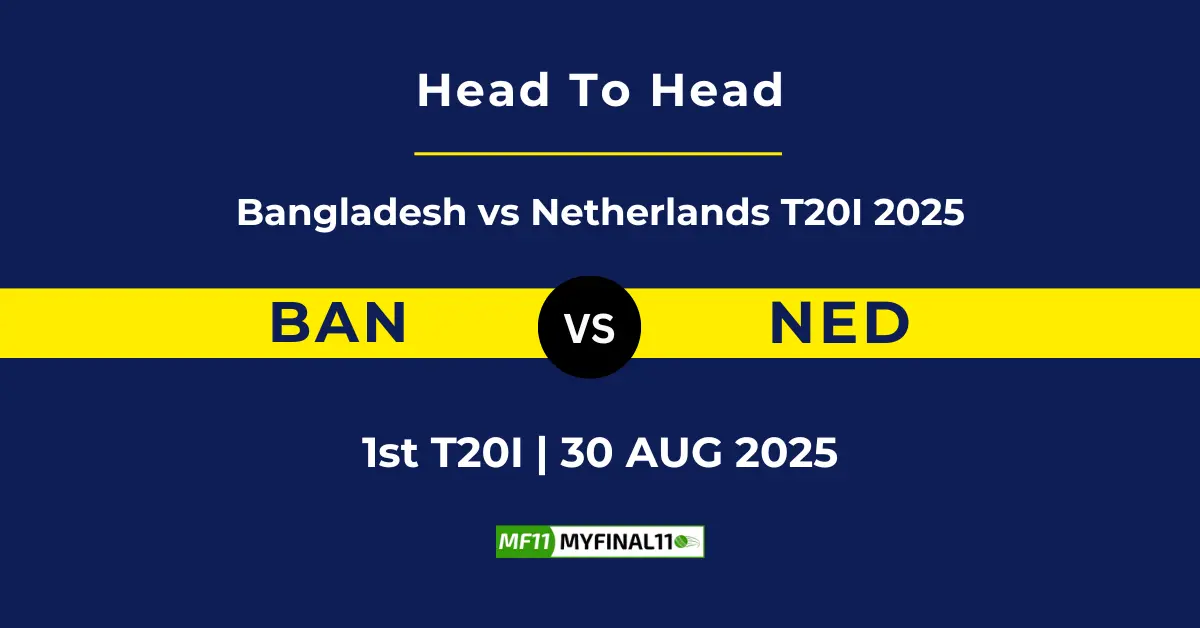 BAN vs NED Player Battle & Head to Head Team Stats - Bangladesh vs...