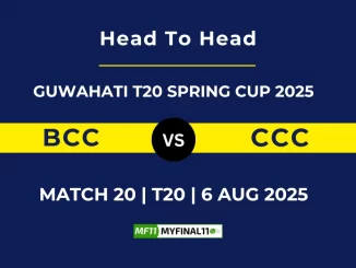 BCC VS CCC Player Battle, Head to Head GUWAHATI T20 SPRING CUP 2025