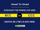 BCC VS CCC Player Battle, Head to Head GUWAHATI T20 SPRING CUP 2025