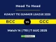 BCC VS GCC Player Battle, Head to Head KUWAIT T10 SUMMER LEAGUE 2025
