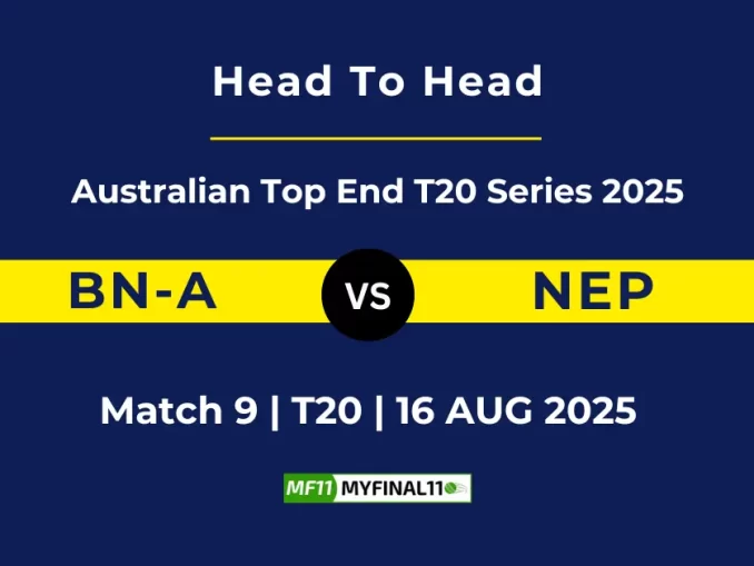BN-A vs NEP Player Battle, Head to Head Australian Top End T20 Series 2025