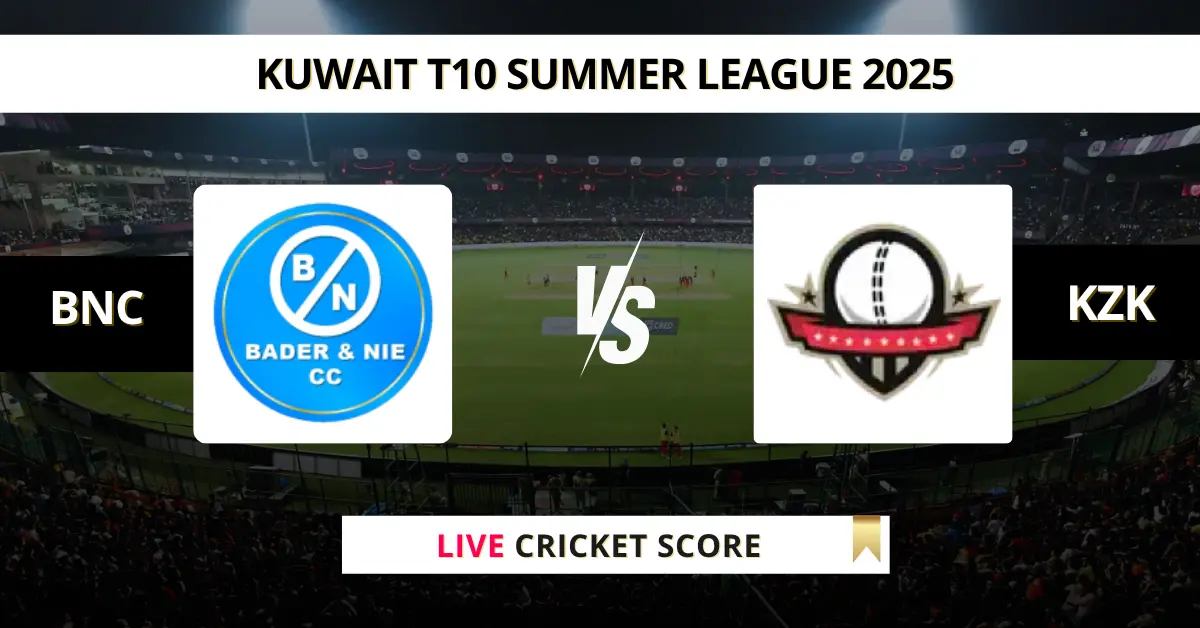 BNC vs KZK Live Score: Scorecard, Ball by Ball Commentary - Match 22, ...