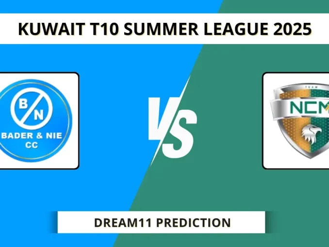BNC vs NCMI Dream11 Prediction Today: Pitch Report, Player Stats, & Fantasy Tips Kuwait T10 Summer League 2025 - Match 29
