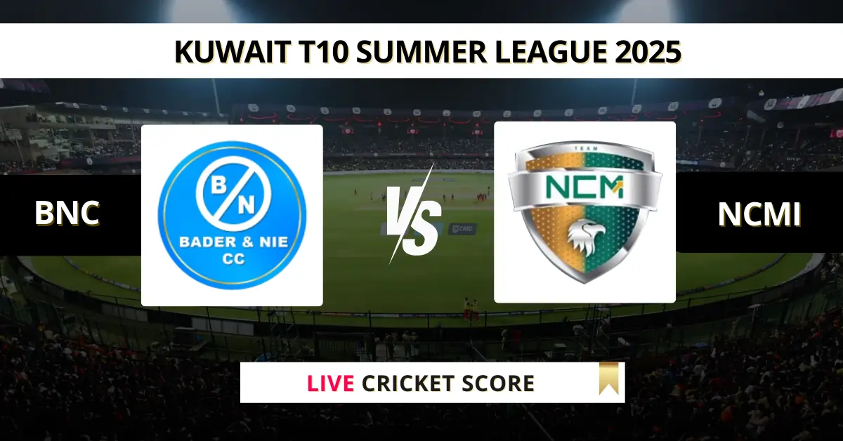 BNC vs NCMI Live Score: Scorecard, Ball by Ball Commentary - Match 29,...