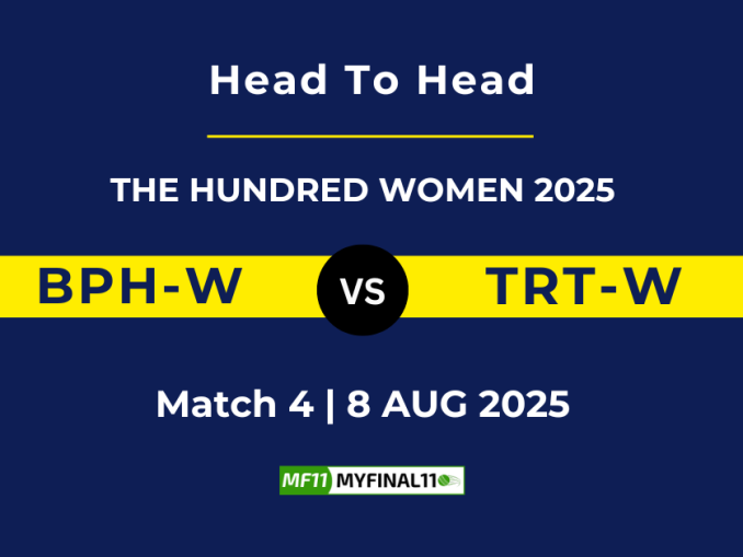 BPH-W VS TRT-W Player Battle, Head to Head THE HUNDRED WOMEN 2025