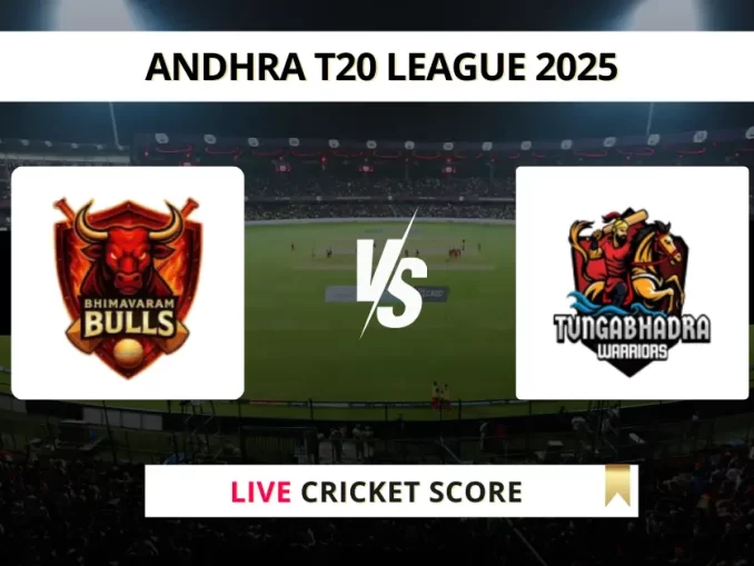 BVB vs TBW Live Cricket Score Andhra T20 League 2025
