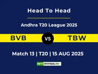 BVB vs TBW Player Battle, Head to Head Andhra T20 League 2025