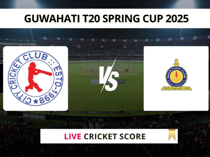 CCC VS NBC Live Cricket Score GUWAHATI T20 SPRING CUP 2025
