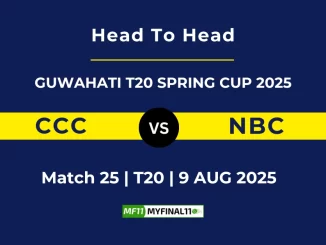 CCC VS NBC Player Battle, Head to Head GUWAHATI T20 SPRING CUP 2025