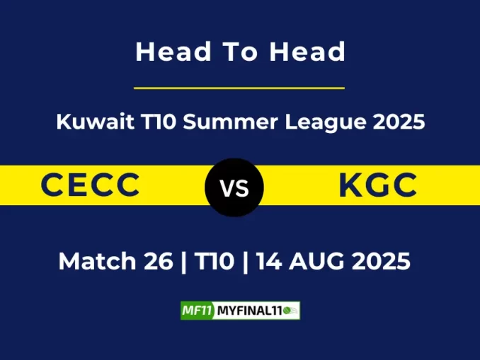 CECC vs KGC Player Battle, Head to Head Kuwait T10 Summer League 2025