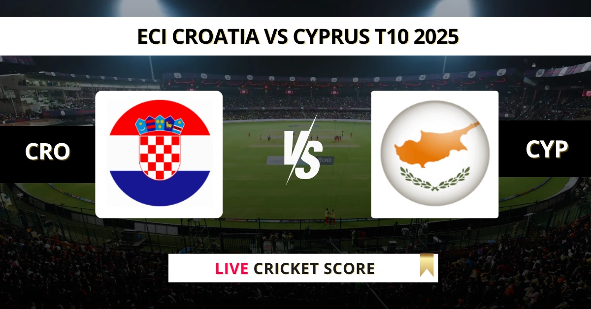 CRO vs CYP Live Score: Scorecard, Ball by Ball Commentary - Match 1, E...