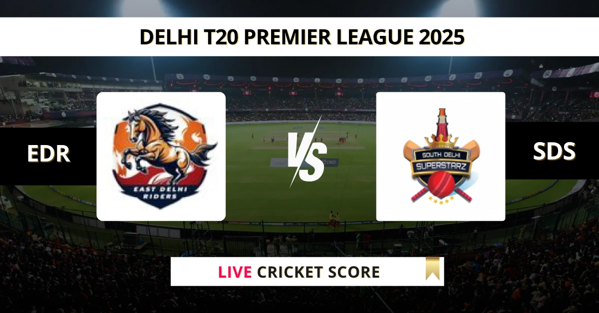 EDR vs SDS Live Score: Scorecard, Ball by Ball Commentary - Match 15, ...