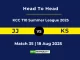 JJ vs KS Player Battle, Head to Head KCC T10 Summer League 2025