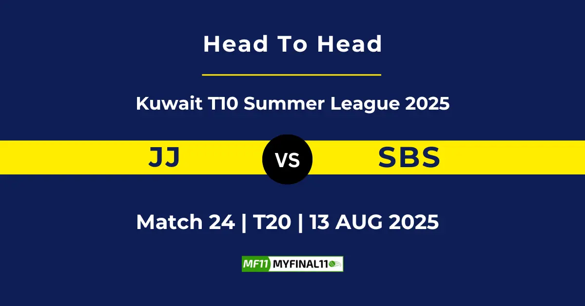 JJ vs SBS Player Battle & Head to Head Team Stats - Kuwait T10 Sum...