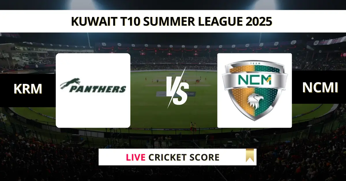 KRM vs NCMI Live Score: Scorecard, Ball by Ball Commentary - Match 33,...