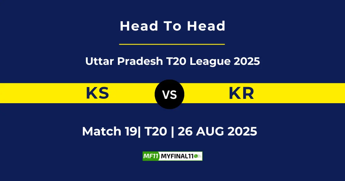 KS vs KR Player Battle & Head to Head Team Stats - Uttar Pradesh T...