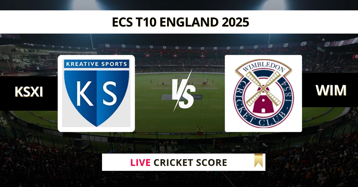 WIM vs KSXI Live Score: Scorecard, Ball by Ball Commentary - Match 40,...