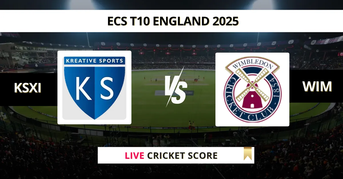 KSXI vs WIM Live Score: Scorecard, Ball by Ball Commentary - Match 30,...