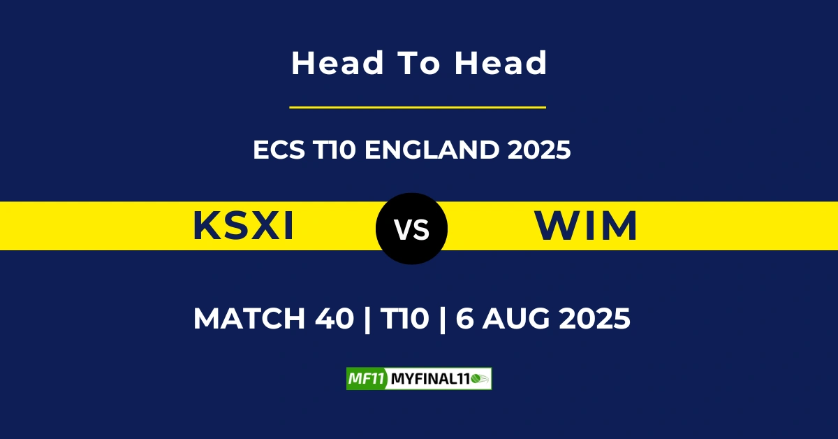 WIM vs KSXI Player Battle & Head to Head Team Stats - ECS T10 Engl...