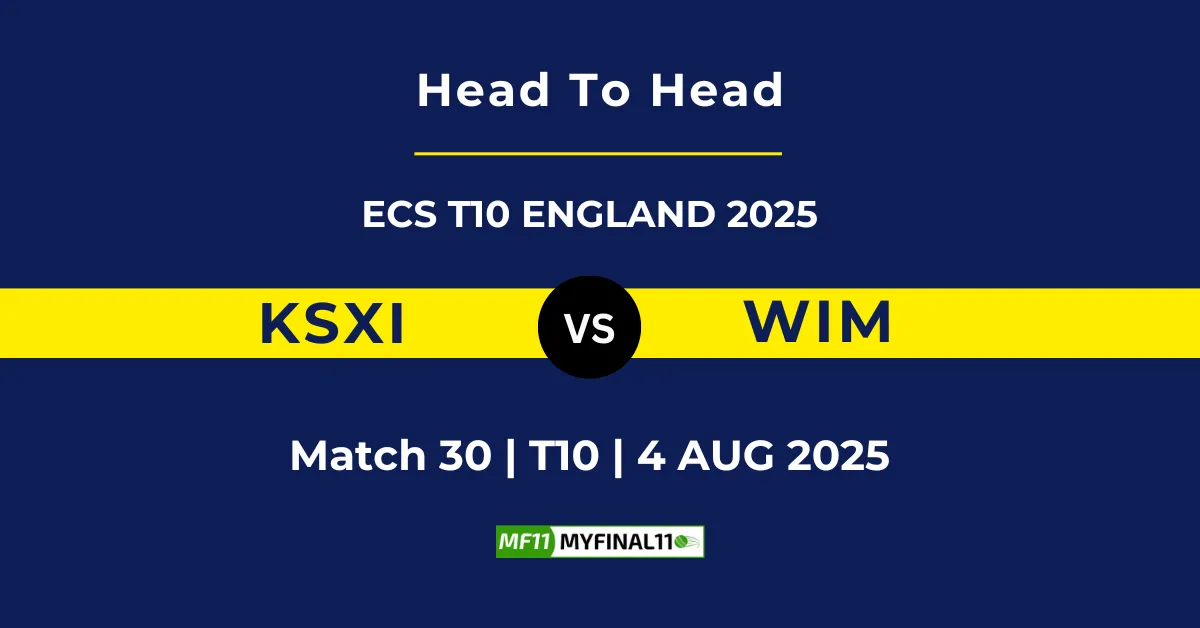KSXI vs WIM Player Battle & Head to Head Team Stats - ECS T10 Engl...