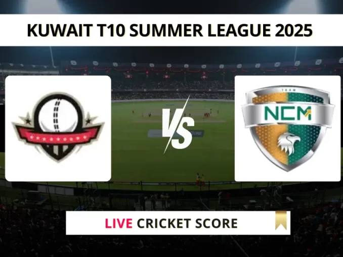 KZK vs NCMI Live Cricket Score Kuwait T10 Summer League 2025