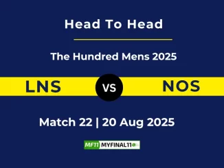 LNS VS NOS Player Battle, Head to Head The Hundred Mens 2025