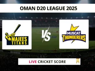 MAT vs MT Live Score: Scorecard, Ball by Ball Commentary - Match 4, Oman D20 League 2025
