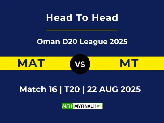 MAT vs MT Player Battle, Head to Head Oman D20 League 2025 (1)