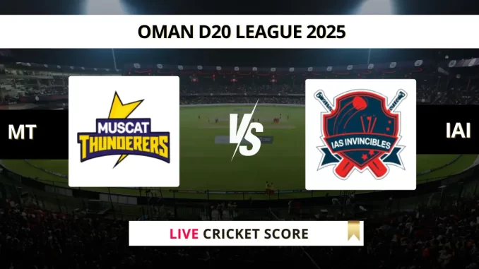 MT vs IAI Live Cricket Score Oman D20 League 2025