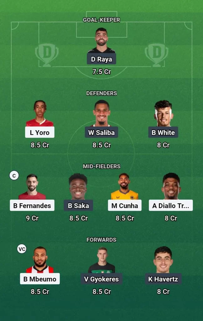 MUN vs ARS Dream11 Prediction Today Football Match