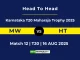 MW vs HT Player Battle, Head to Head Karnataka T20 Maharaja Trophy 2025