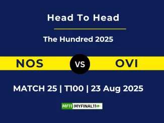 MyFinal11 Analysis NOS vs OVI Player Battle & Head to Head Team Stats