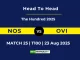 MyFinal11 Analysis NOS vs OVI Player Battle & Head to Head Team Stats
