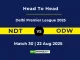NDT vs ODW Player Battle, Head to Head Delhi Premier League 2025