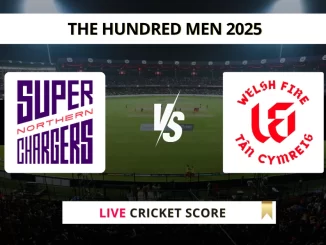 NOS VS WEF Live Cricket Score THE HUNDRED MEN 2025