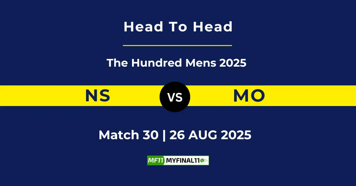 NS vs MO Player Battle & Head to Head Team Stats - The Hundred Men...