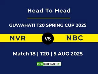NVR VS NBC Player Battle, Head to Head GUWAHATI T20 SPRING CUP 2025
