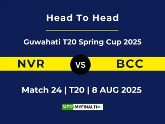 NVR vs BCC Player Battle, Head to Head Guwahati T20 Spring Cup 2025