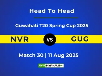 NVR vs GUG Player Battle & Head to Head Team Stats - Guwahati T20 Spring Cup 2025